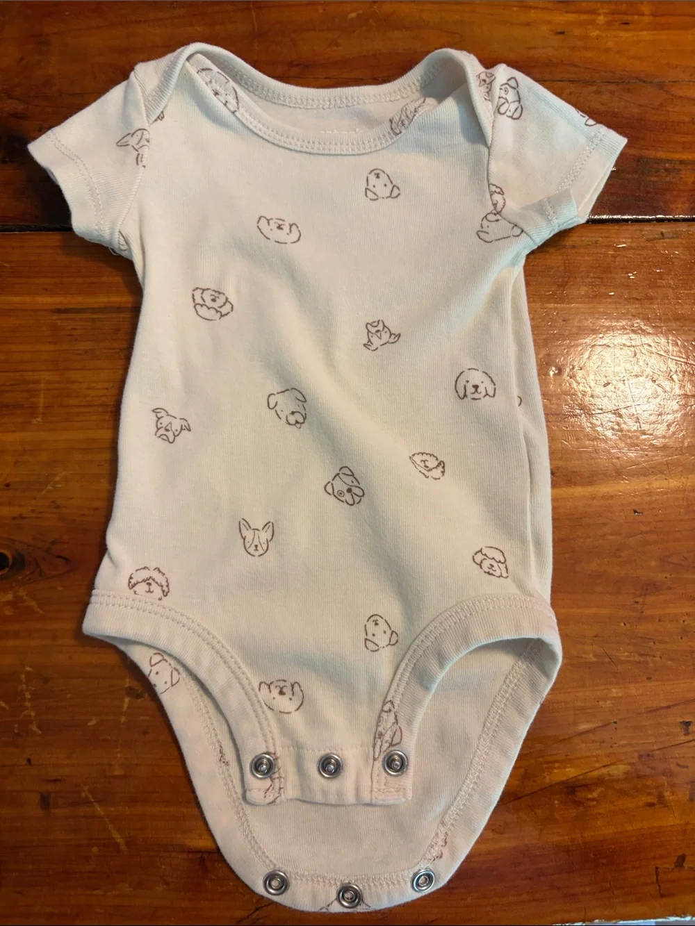 Carter's Mint Green & Heather Gray Short Sleeve Baby Onesie Set - 5 Pack